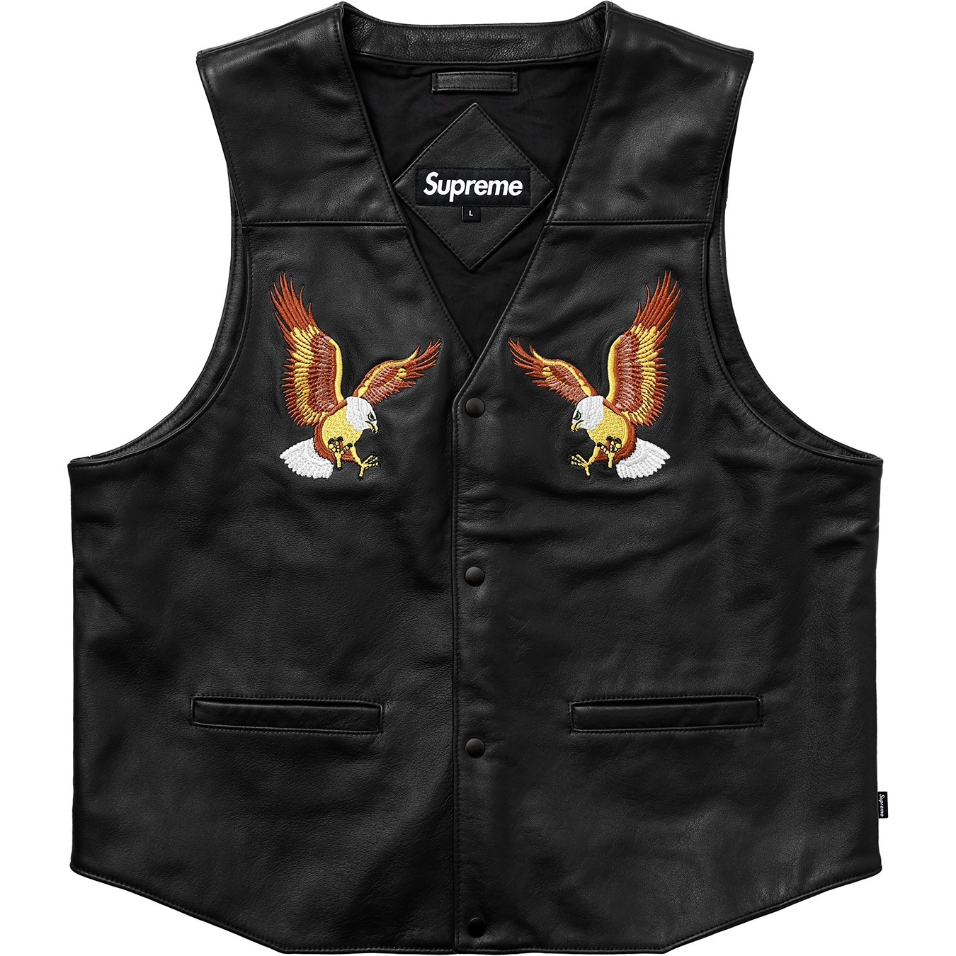 Eagle Leather Vest view 3